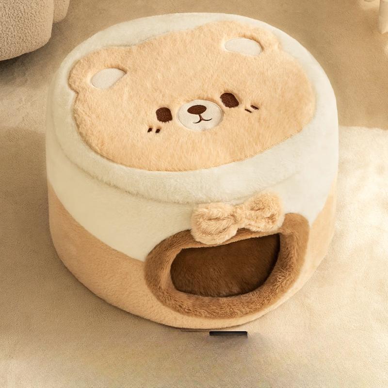 OEING All-Season Enclosed Bear Cat Bed