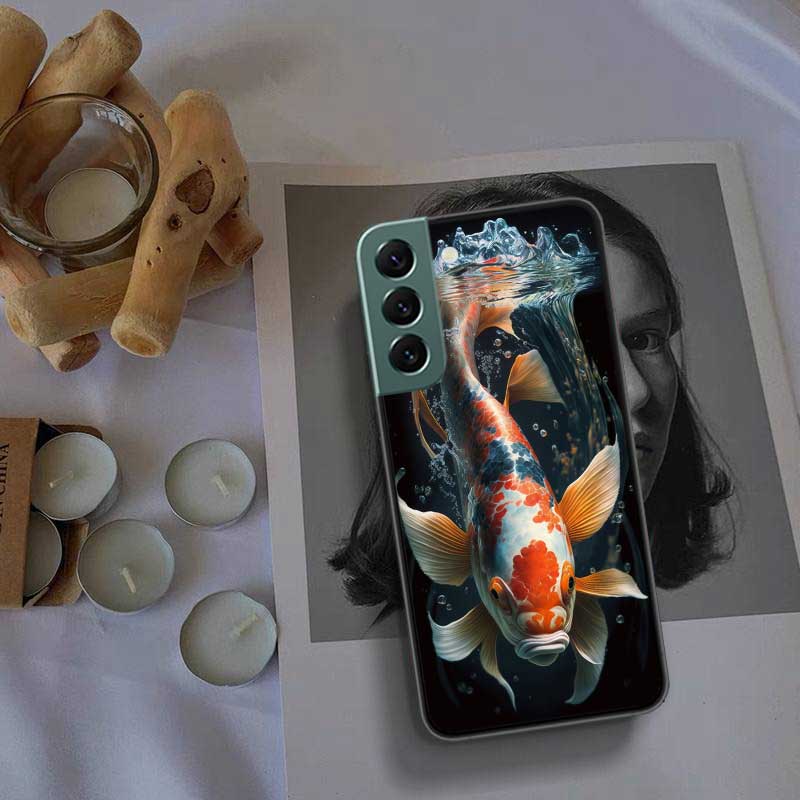 Hochwertige Zierfisch- und Koi-Karpfen-Handyhülle für Samsung Galaxy S22 S25 Ultra S21 S10 Plus S26 Edge S20 S23 S24 FE Hülle