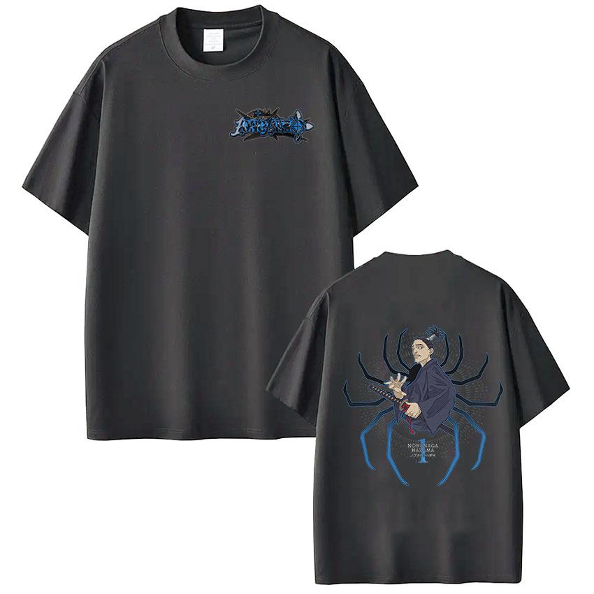 Anime Hunter X Hunter T Shirt Spider Phantom Troupe Nobunaga Hazama Short Sleeve Tshirt Men Women Cotton Casual Loose Tshirts 4XL