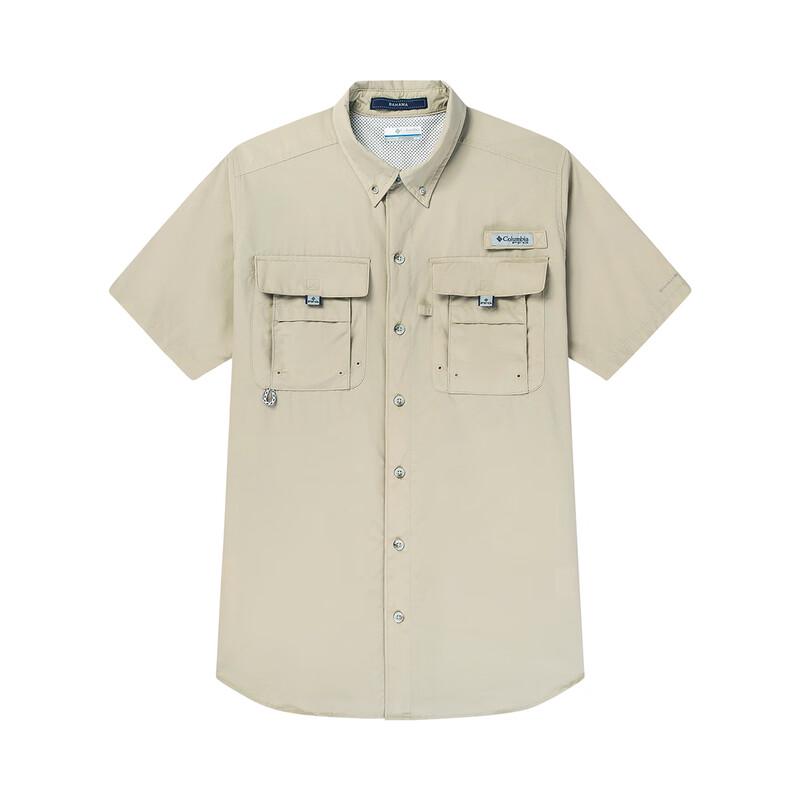 Мужская летняя рубашка Columbia с защитой от солнца, с коротким рукавом FJ7047-160 XL