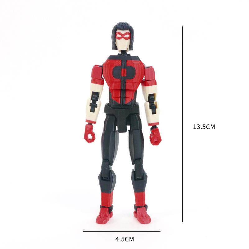 3D Printed Blue-Masked Invincible T13 Dummy13 Multi-Jointed Movable 3D Printed Shapeshift Toys Action Figure Custom Toy