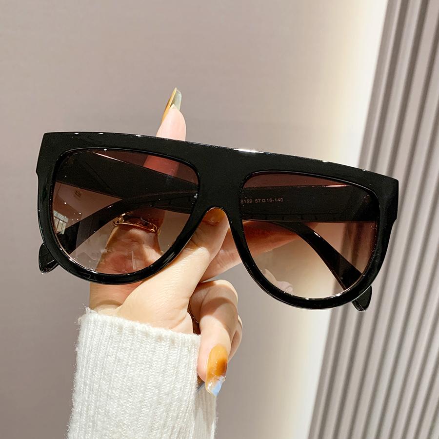 

Retro Large Frame Sunglasses Trendy European And American Style Women s Sunglasses Personality Sun Shades Fashion Accessories чорний