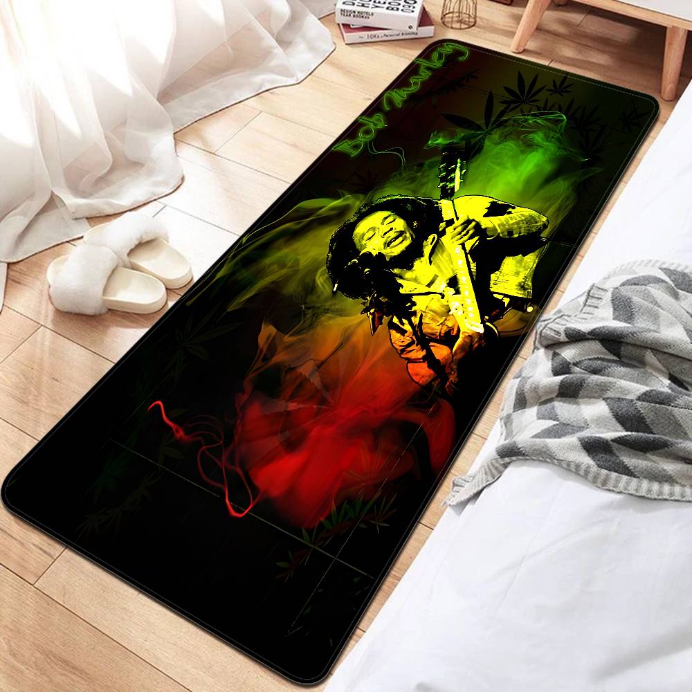 B-Bob Marley Room Mats Retro Multiple Choice Living Room Kitchen Rug Non-Slip Welcome Rug