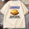 Leberkas TShirt Funny Bavarian Meme T Shirt Parody In Snickers Tshirt Perfect For Bayern Fans Funny Short Sleeve Streewear Tpps
