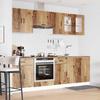 Set de 8 piese pentru dulapuri de bucătărie Kalmar Aspect de Lemn Rustic Lemn Ingineresc