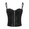 Hollow Lace Corset Slim Fit Suspender Vest Elastic Crop Tops  Travel
