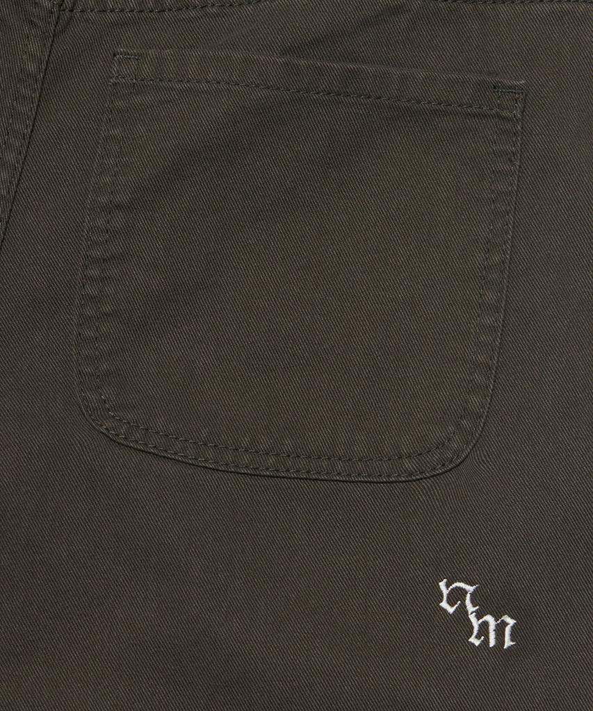 Nomaenyueol Wave Curved Cotton Pants - Charcoal