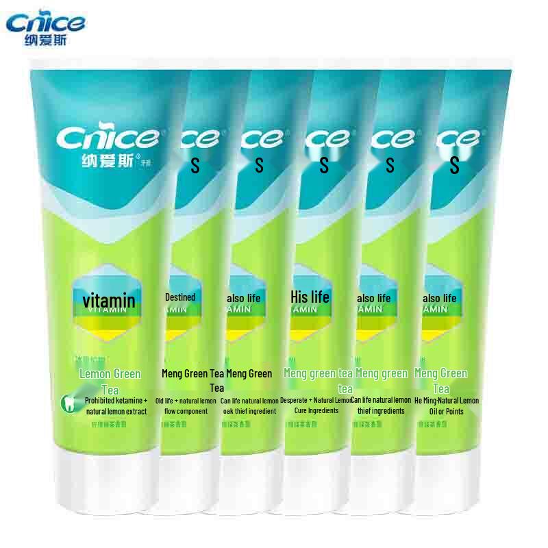 

Nice Refreshing Lemon Green Tea Toothpaste (6-Pack)