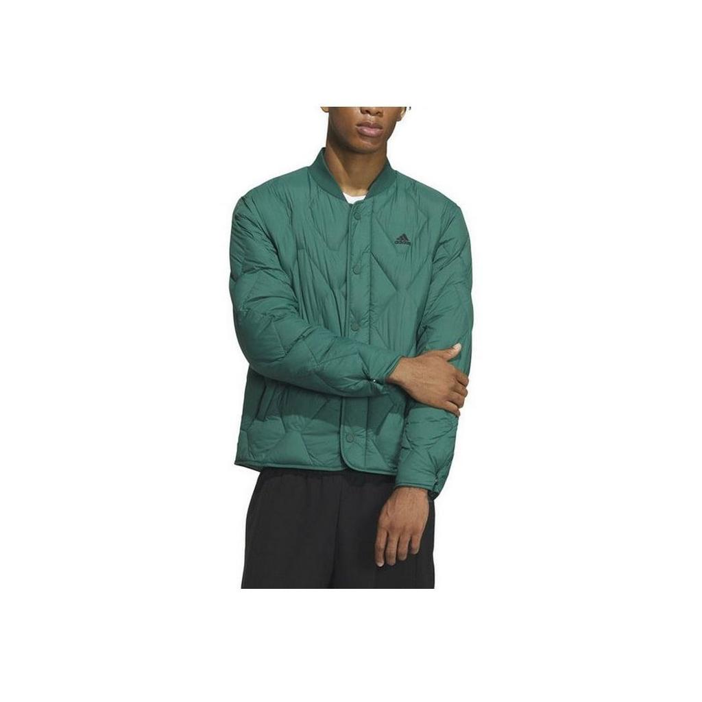 adidas 600 Fill Solid Color Logo Outdoor Warm Sports Training Casual Down Jacket Unisex Jacket Green IW0777