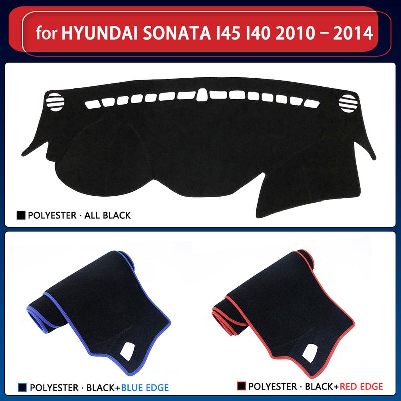 Dashboard Cover Mat Carpet for Hyundai Sonata I45 2010 2011 2012 2013 2014 YF Dash Board Protector Sun Shade Car Accessories