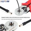 Compact Tube Terminal Crimper Ratchet Tool Set for Electricians