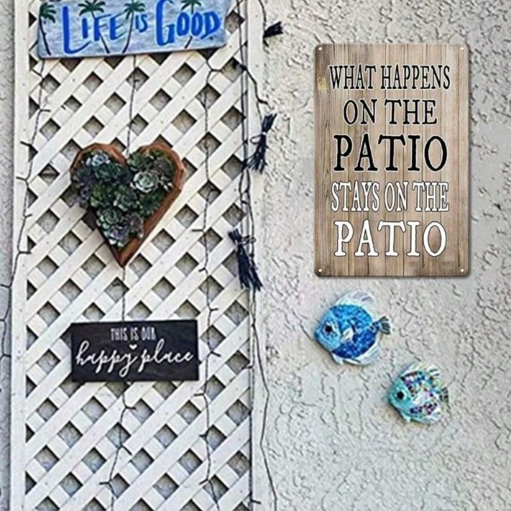 Metal Wall Poster Funny Vintage Bar Sign Multicolor Rustic Home Decor