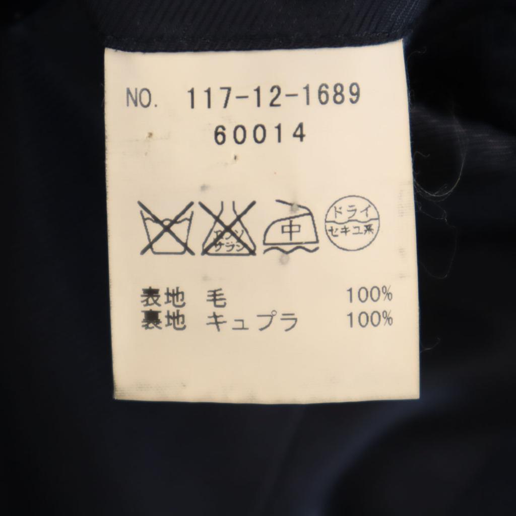 SHIPS Window pen check Loro Piana fabric tailored jacket 46 Navy Men's Used