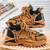 Men's High-Top Sneakers: Stylish Autumn/Winter Casual Shoes with Thick Soles