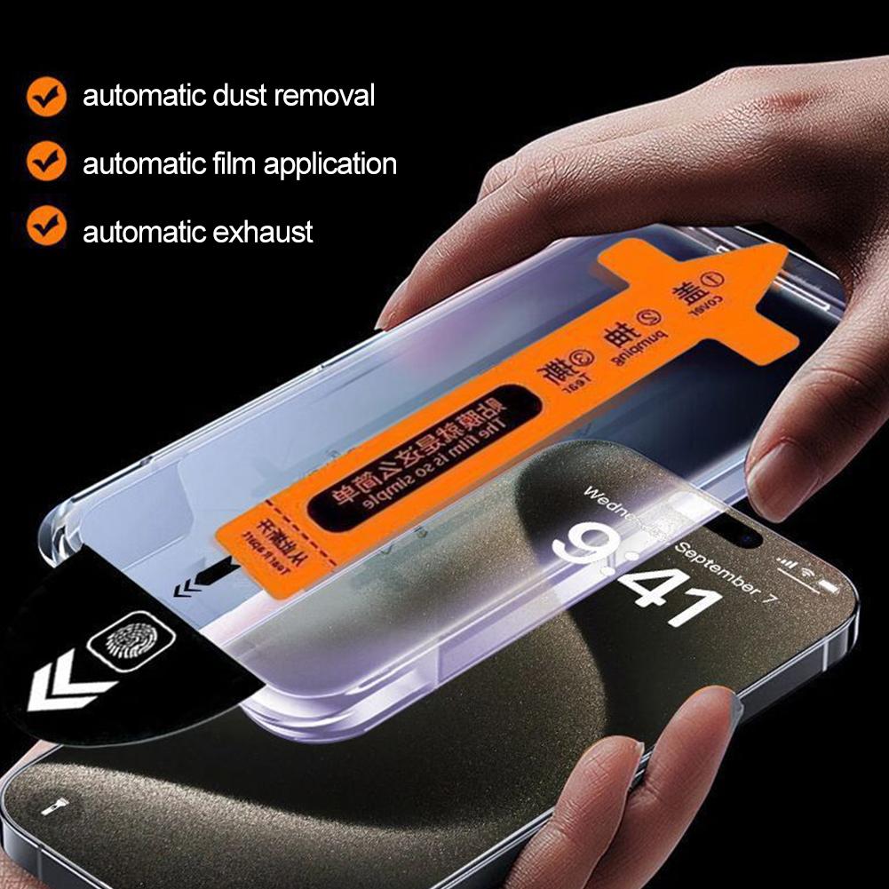 HD Clear Dust Free Screen Protector Tempered Glass Film For iPhone 17/Pro/ Pro Max/Air Bubble Free Easy Installation Set