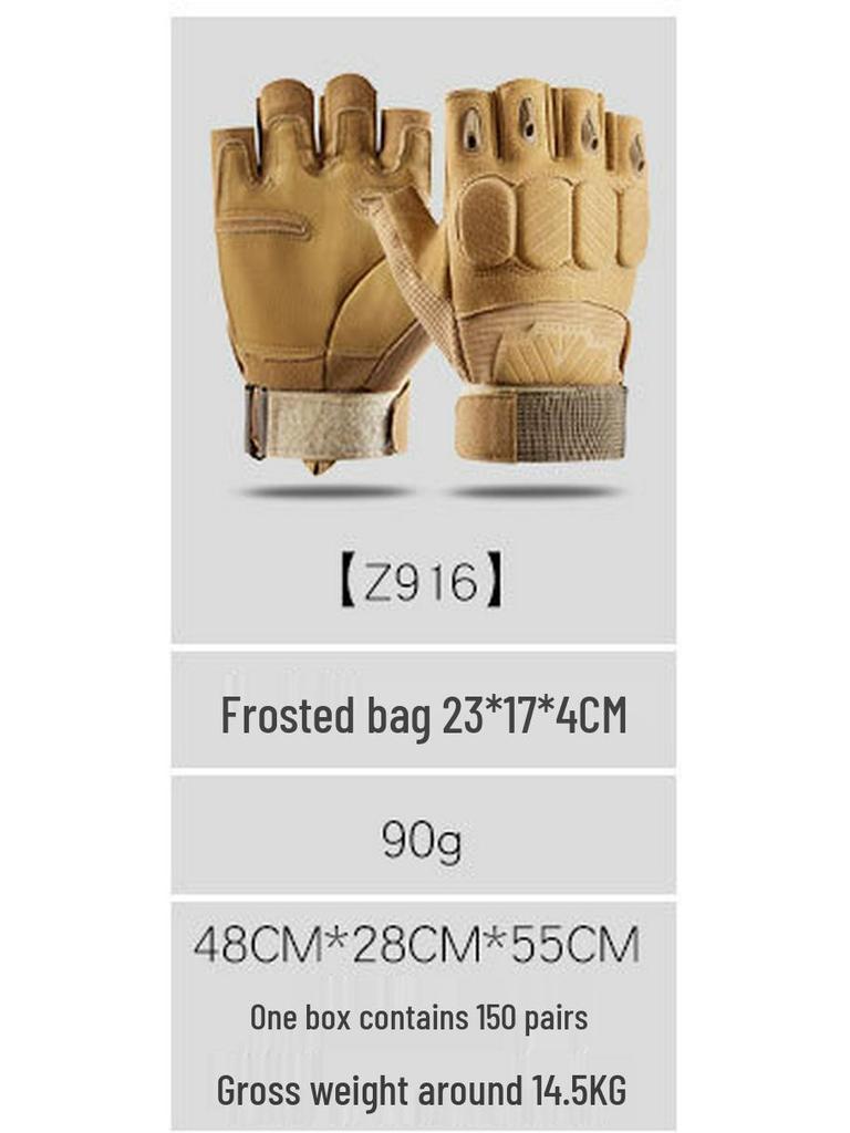 Pánské venkovní taktické rukavice Z902 s polovičními prsty pro cyklistiku, sport a vojenský výcvik