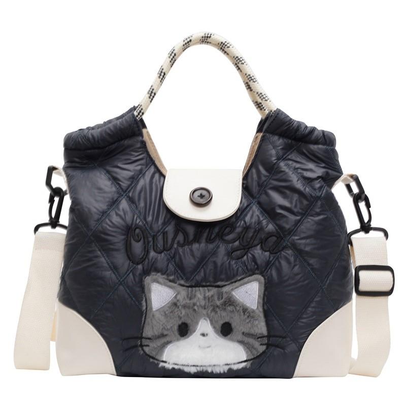Ielgy Cute Tote Bag Fashion Trend Large-Capacity One-Shoulder Underarm Bag