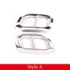 Tail Throat Exhaust Muffler Pipe Cover Stainless Steel Car Accessories For Mercedes-Benz GLC GLE GLS W167 X253 X167 2020-2022