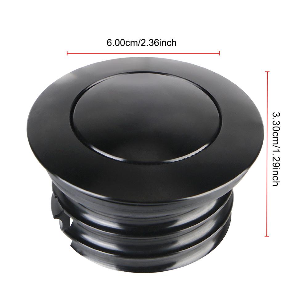 Motorcycle Oil Tank Gas Cap Chrome Black Accessories For Harley Sportster XL883 XL1200 Dyna FXD Softial Fat Boy CVO CNC Aluminum