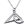 Hammered Horseshoe Pendant Necklace Western Cowboy Lucky Charm 40cm Short Chain