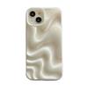 Stilvolle Weinrote Unregelmäßige Wasserwellen 3D Handyhülle Für Für Iphone 17 Air 16 1 14 13 12 11 Pro Max Weiche Silikon-Rückseite
