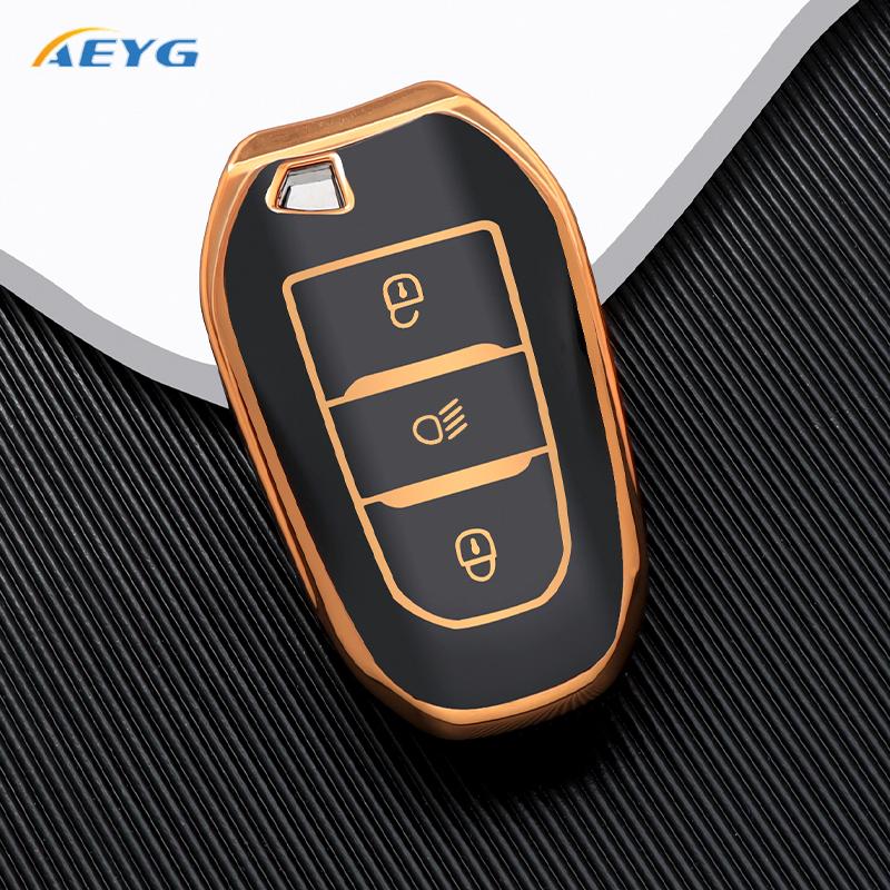 Měkké TPU Pouzdro na klíč od auta Kryt Skořepina Držák Fob Pro Peugeot 308 408 508 2008 3008 4008 5008 Pro Citroen C4 C6 C3-XR Příslušenství