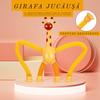 PROMERCO® Interactive Toy Set of 4, Telescopic Suction Cup Giraffe XL, Plastic, Multicolor