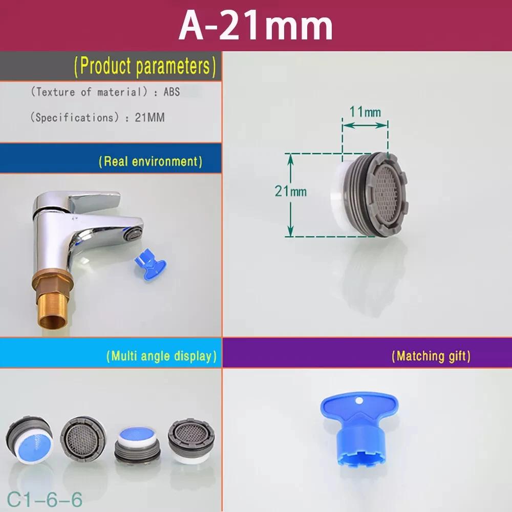 1 Stück Wassersparender Wasserhahn Küchenspüle Wasserhahn Belüfter Einsatz Filter 16mm - 24mm Wasserhahn Auslauf Filter Zubehör