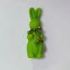 With Bow Tie Bunny Decoration Creative Large Flocking Rabbit Statues Cute Design Party Rabbit Ornaments Indoor Outdoor Lawn