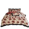Four-Piece Set Of Thickened Milk Fleece On The Bed, High-Grade Warm Bed Sheet Quilt Cover, Coral Fleece Quilt Cover