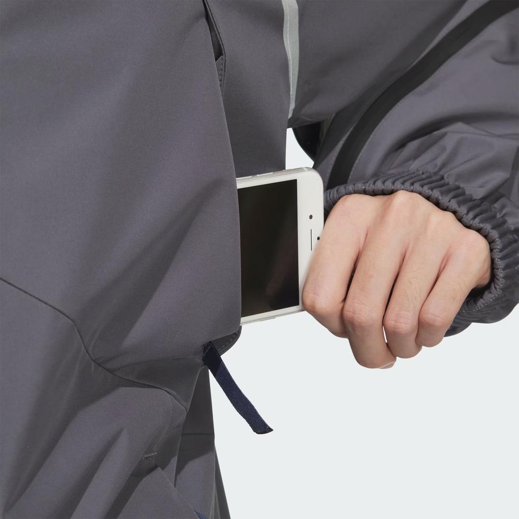 Adidas Fustl P Jacket 6 Fashion Comfortable Water-Resistant Sports Casual Jacket Men Jacket Dark-Gray JM6171