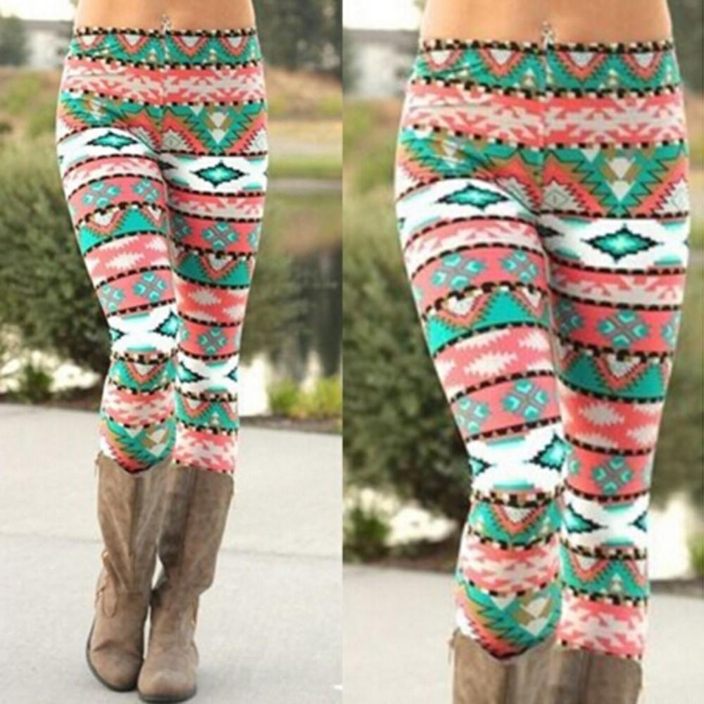 Winter Warm Women Knitted Tights Pants Skinny Slim Trousers Xmas Snowflake Reindeer Pencil Leggings