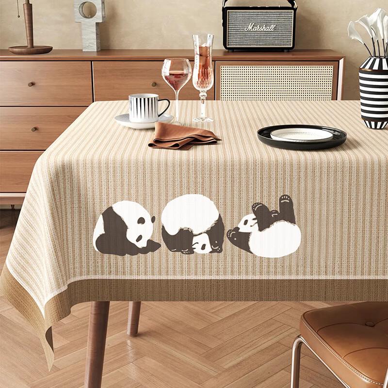 ZISIZ Wabi-Sabi Style Waterproof Tablecloth