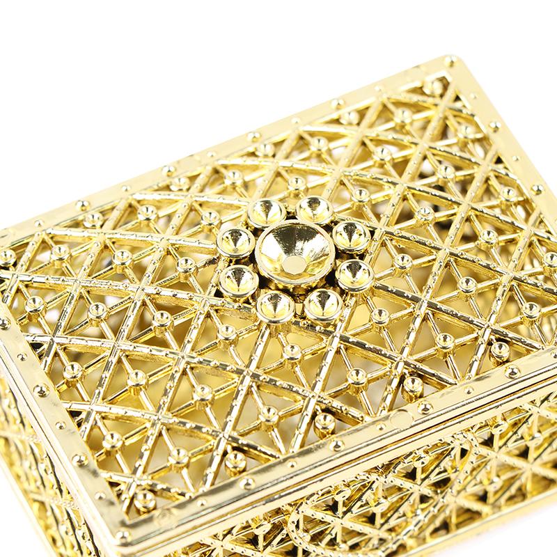 Plastic Hollow Gold Foil Candy Box Chocolate Gift Treat Boxes Wedding Box