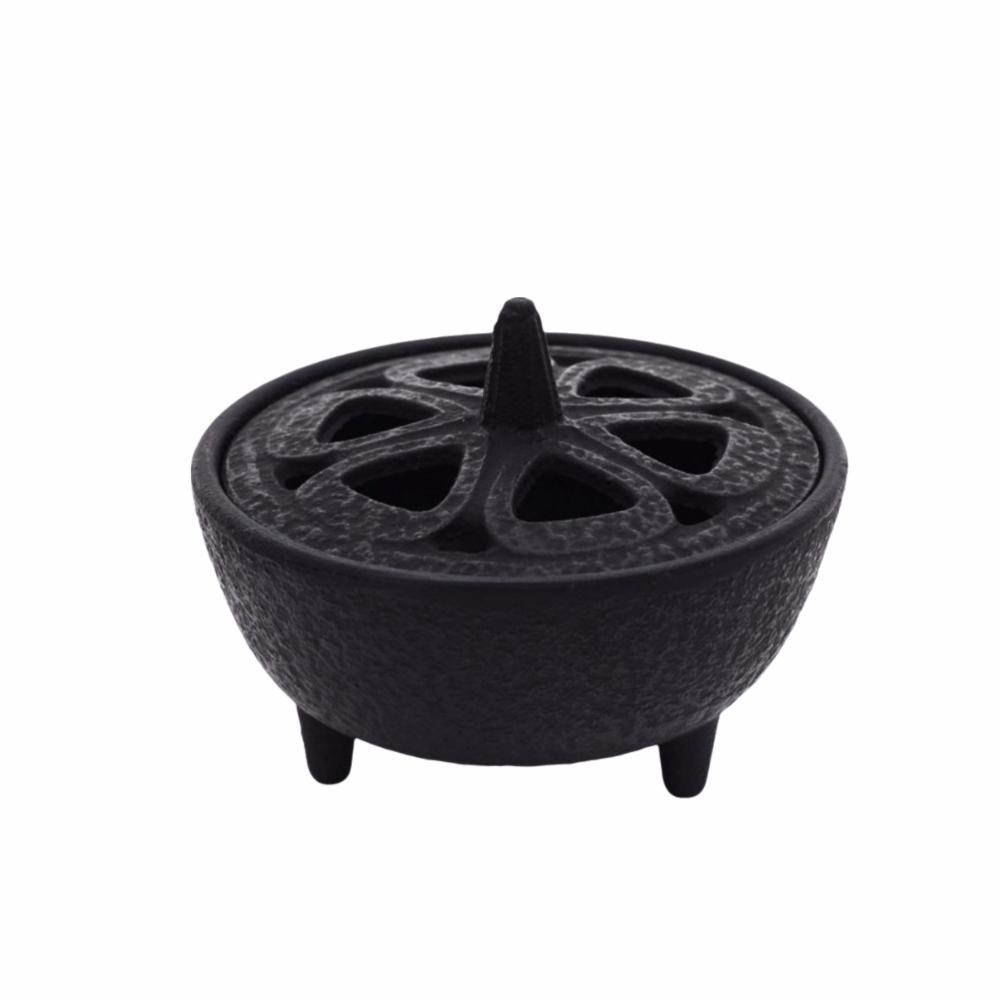 Heat Resistance Cast Iron Incense Burner Tripod Mini Cast Iron Incense Holder Tea Table style 1