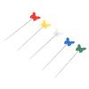 200 Pcs Quilting Pins Butterfly Shaped End Flat Head Sewing Pins Mixed Color Set