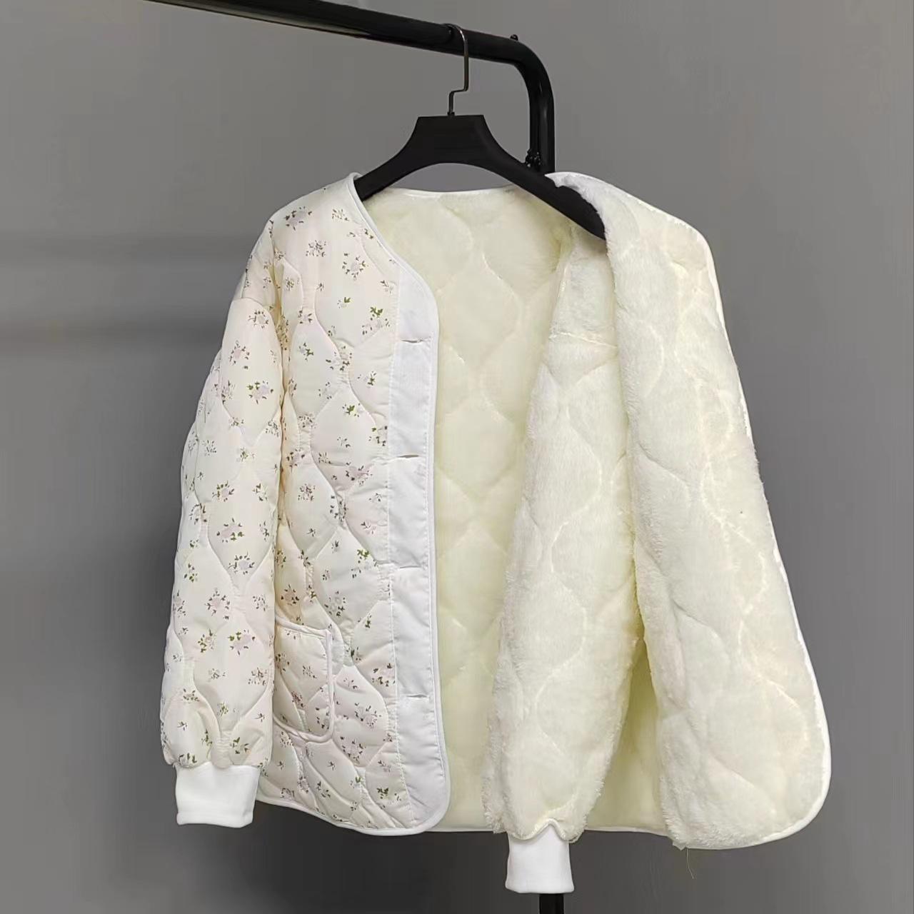 

Винтажные желтые хлопковые пальто женские зимние модные цветочные принтованные свободные флисовые стеганые куртки корейские однобортные теплые верхняя одежда XXL