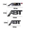 3D Metal ABT Letters Car Styling Body Trunk Badge Stickers Emblem Decal For Hot Sline A1 A2 A3 A4 B8 A5 A6 Q3 Q5 Q7 Accessories
