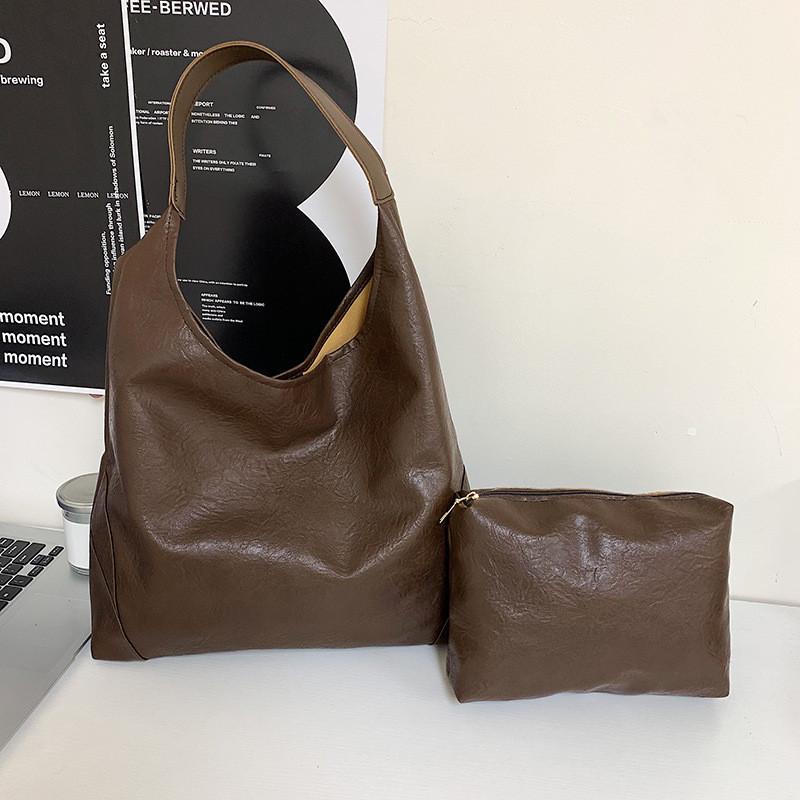 Stylish Retro Women's Tote Bag Large Capacity Casual Shoulder Bag For Work And Travel