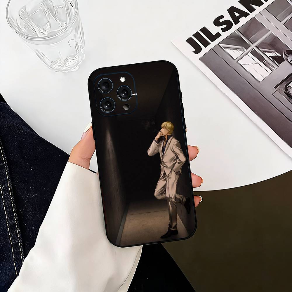 GTO Great Teacher Onizuka Phone Case For iPhone 17,16,15,14,13,12,11 Plus,Pro Max,XS,Soft Silicone Black Cover