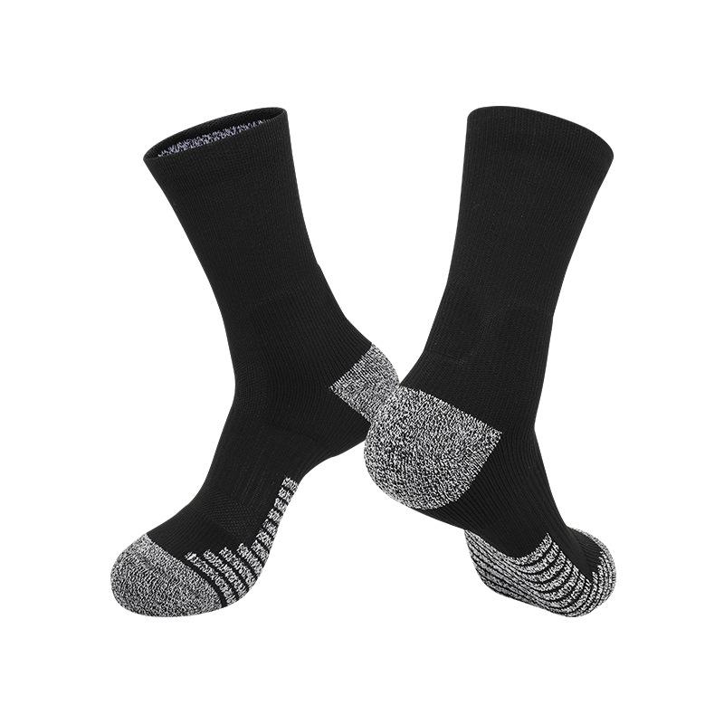 Summer Football Training Socks Towel Bottom Sweat-Absorbing Non-Slip Professional Sports Socks Breathable Wear-Resistant Shock-Absorbing Football Sock