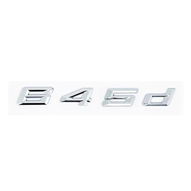 New ABS Alphanumeric Trunk Emblem for BMW 6 Series E63 E64 F06 F12 F13 - 620d 625d 628d 630d 635d 640d 645d 650d Logo Sticker
