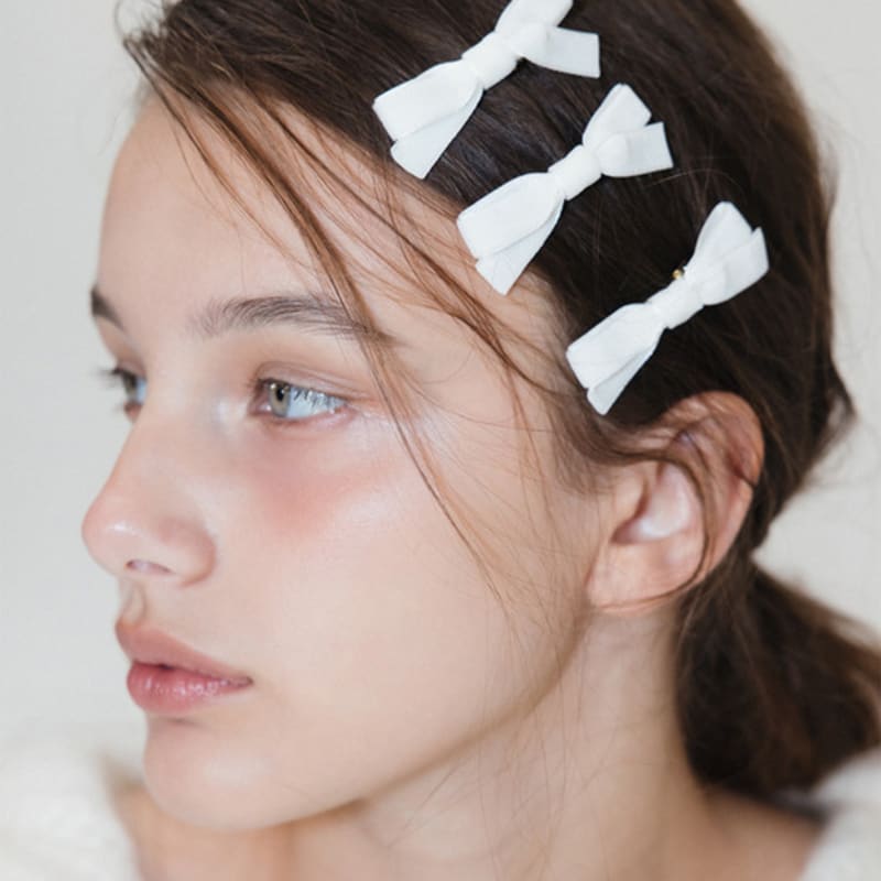 

THETIS [SET] VELVET MINI RIBBON PIN_TT3W713IV IVORY_FREE