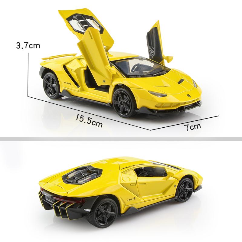 Lamborghini Centenario LP770-4 Суперкар Симуляция Литые и Игрушечные Транспортные Средства Звуки и Свет Инерционная Машина 1:Модель коллекции 32 сплава