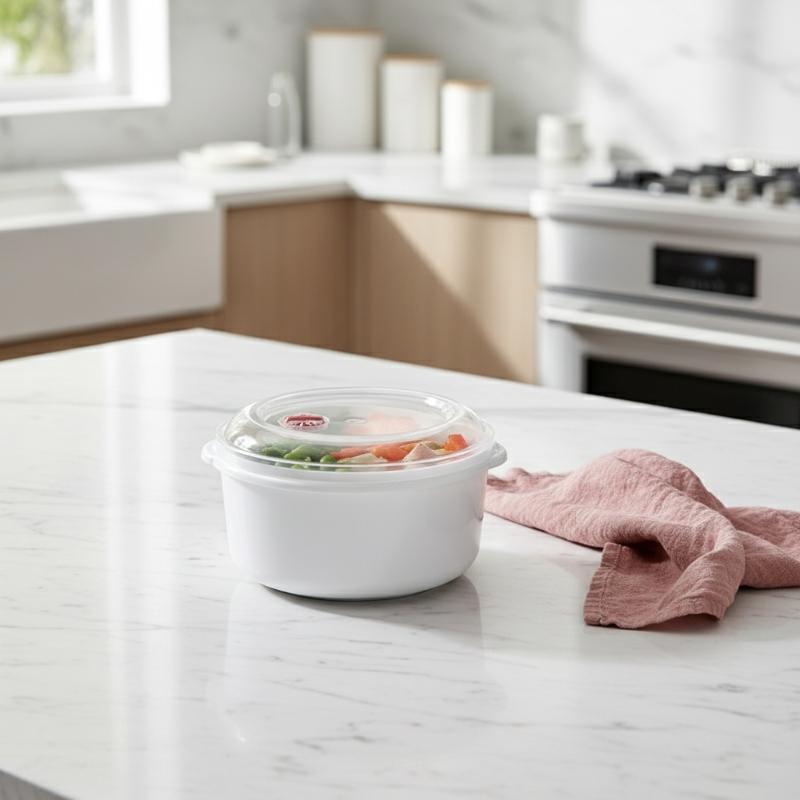 1/3Pcs Food Grade Kitchen Tool Microwave Oven Special Box Heated Soup Pot Rice Steamed Hot Steamed Buns Buns With Lid