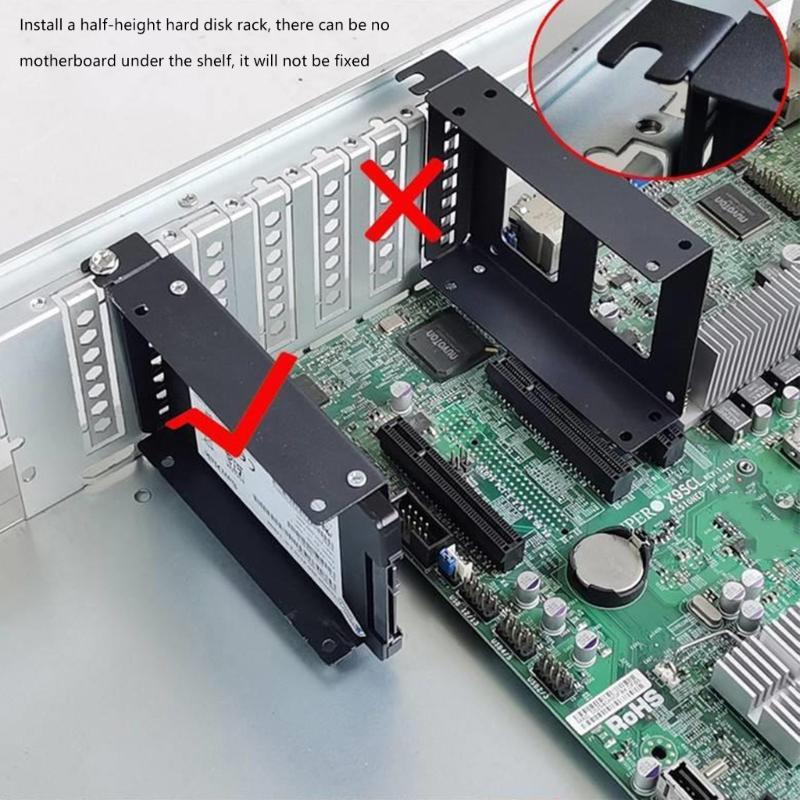 PC Internal Hard Drive Holder 2.5" 3.5" SSD HDD Holder Solid SSD &Mechanical Disk Support with Enhances Cooling Design