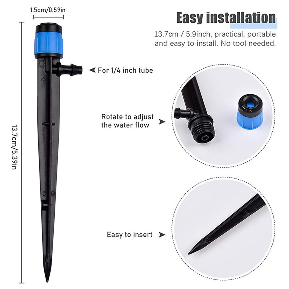 10-50Pcs Drip Spray Emitter Adjustable 360 Degree Water Flow Sprinkler Irrigation Garden Watering Drippers System for 4/7mm Hose