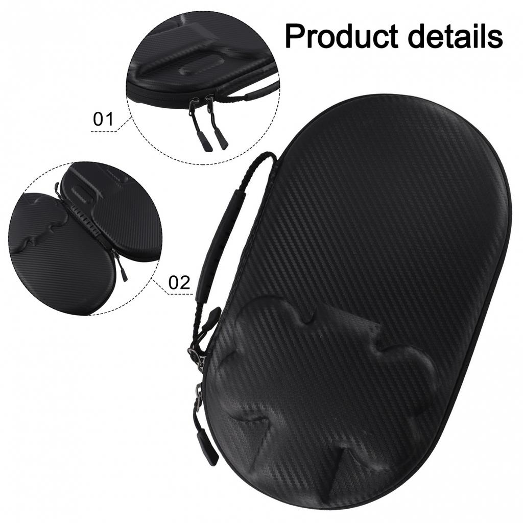 Portable EVA Table Tennis Racket Bag with Groove Design to Prevent Scratches
