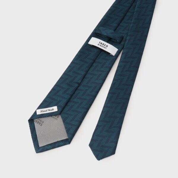 Takeo Kikuchi Yagasuri Silk Tie In 07001104 Navy 00 Men's (Made Japan) (093) (SS)