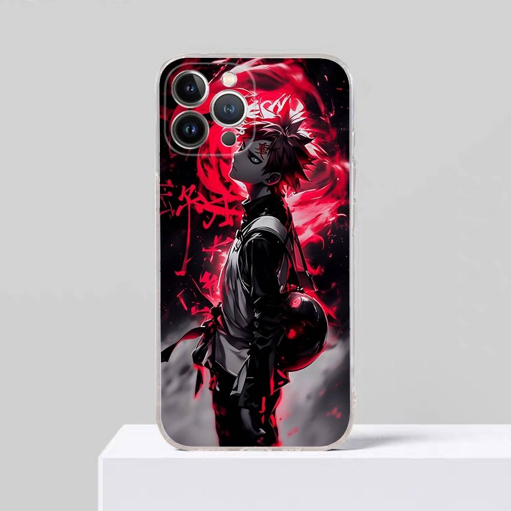 Anime Cartoon G-Gaara Phone Case For IPhone 17 16 15 Plus 14 13 Mini 12 11 Pro Max Soft Shell Cover